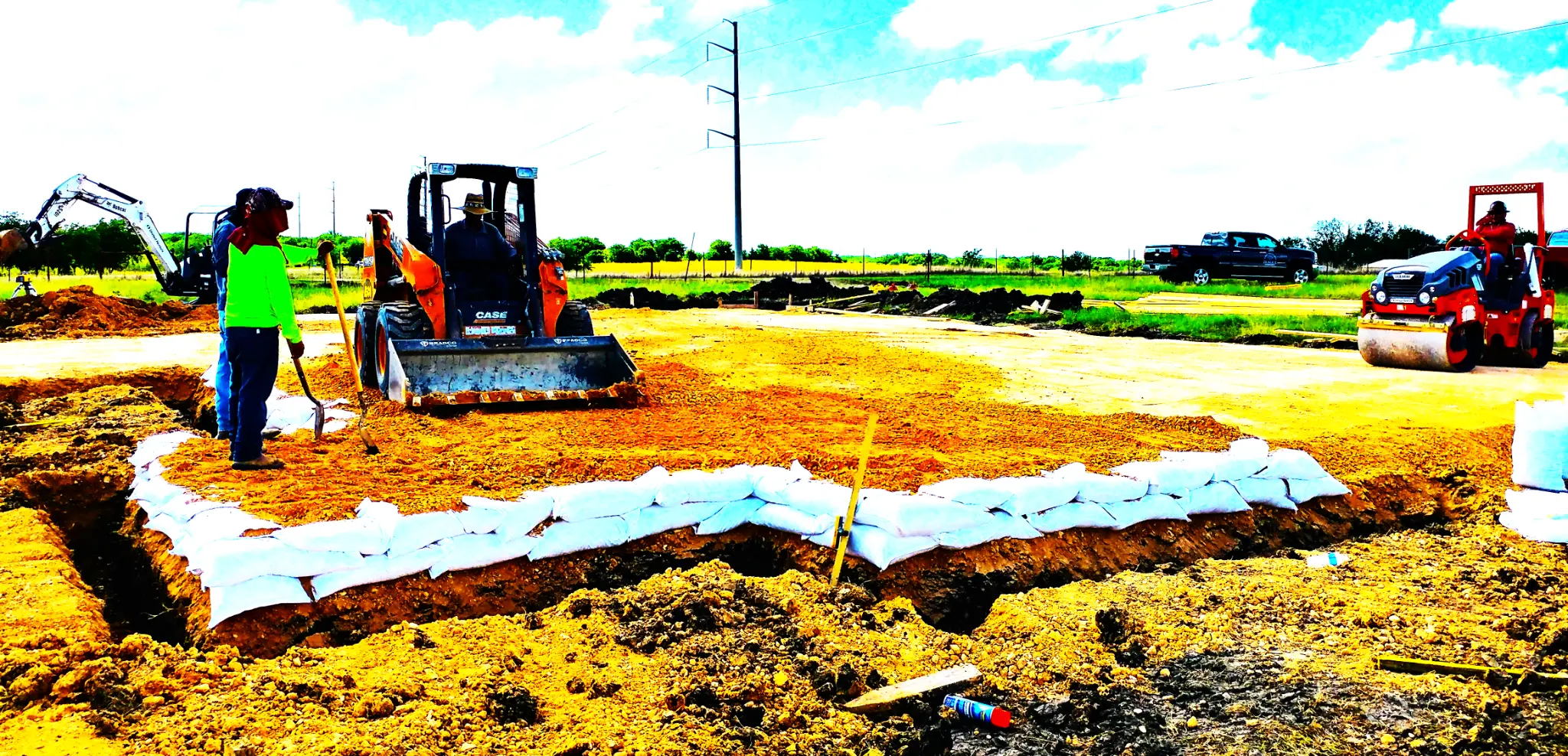 Construction crew on site